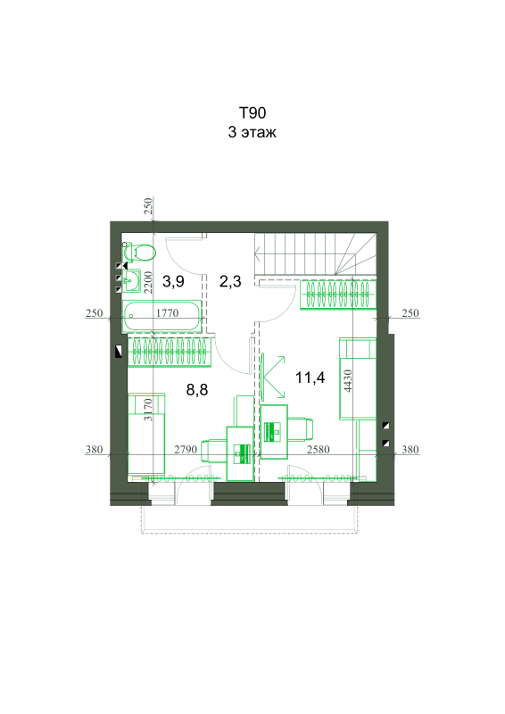Проект Н5.2-Т90 (фото) № 4